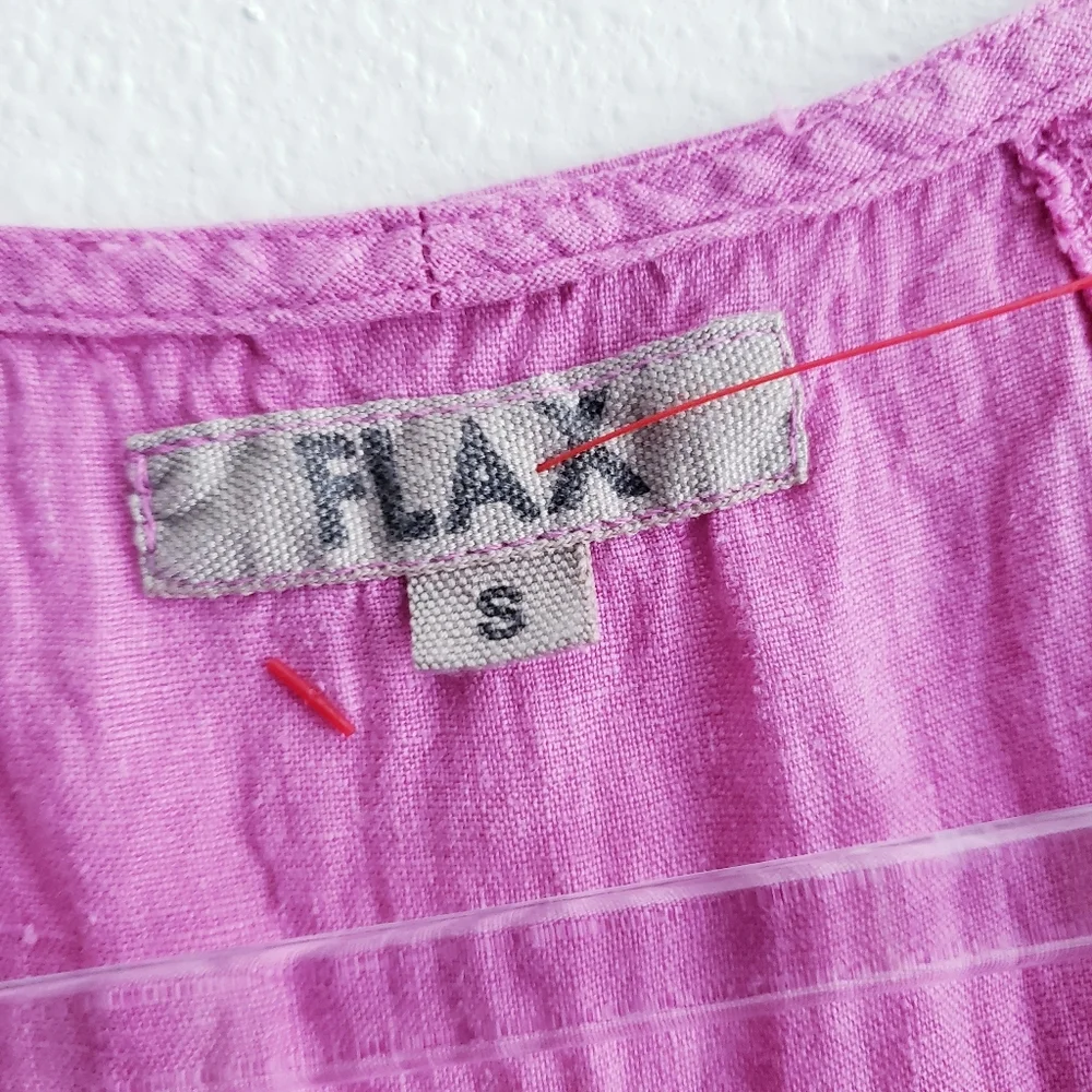 FLAX Slevless Mini Dress - Picture 6 of 7